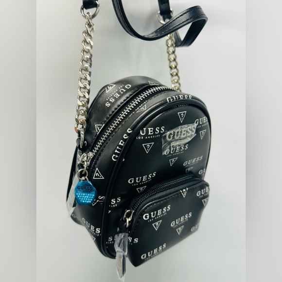 Guess Factory Evan Faux-Fur Mini Crossbody. - Picture 7 of 8